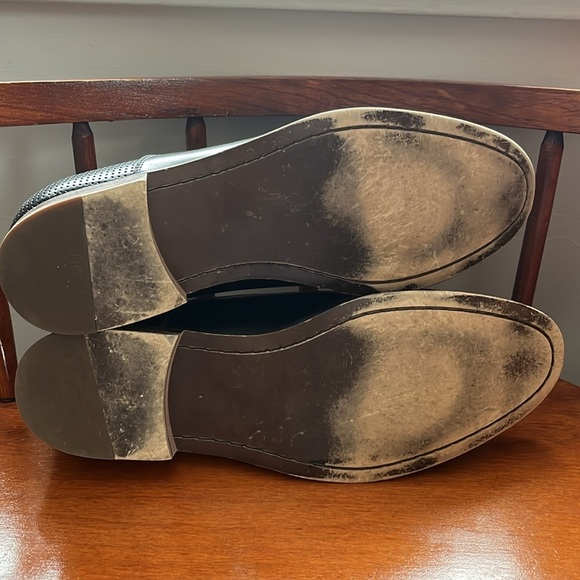 Kenneth Cole Shoes Men’s Dress Oxford Cha-Raid Black Leather Cap Toe Size 11 - Picture 9 of 10